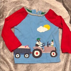Baby Boden - Tractor Long Sleeve Shirt